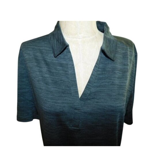 Callaway Size XXL 3X Plus Size Ladies Gray Black Opti Dri Golf Shirt NWT UPF 15 - Picture 3 of 3
